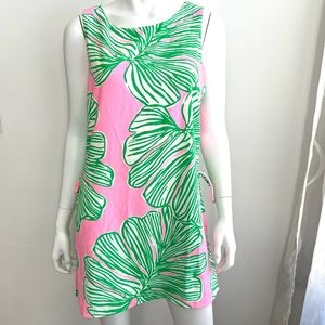 Lilly Pulitzer Women’s Donna Romper Size 10 Pink Green Sleeveless Tropical